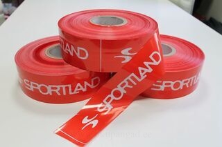 Warning foil with logo Sportland