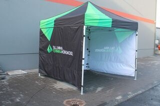 3X3m pop up telttaomilla väreillä